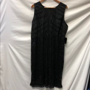 ELOQUII Dress Black Sequin Sleeveless New Sz 22